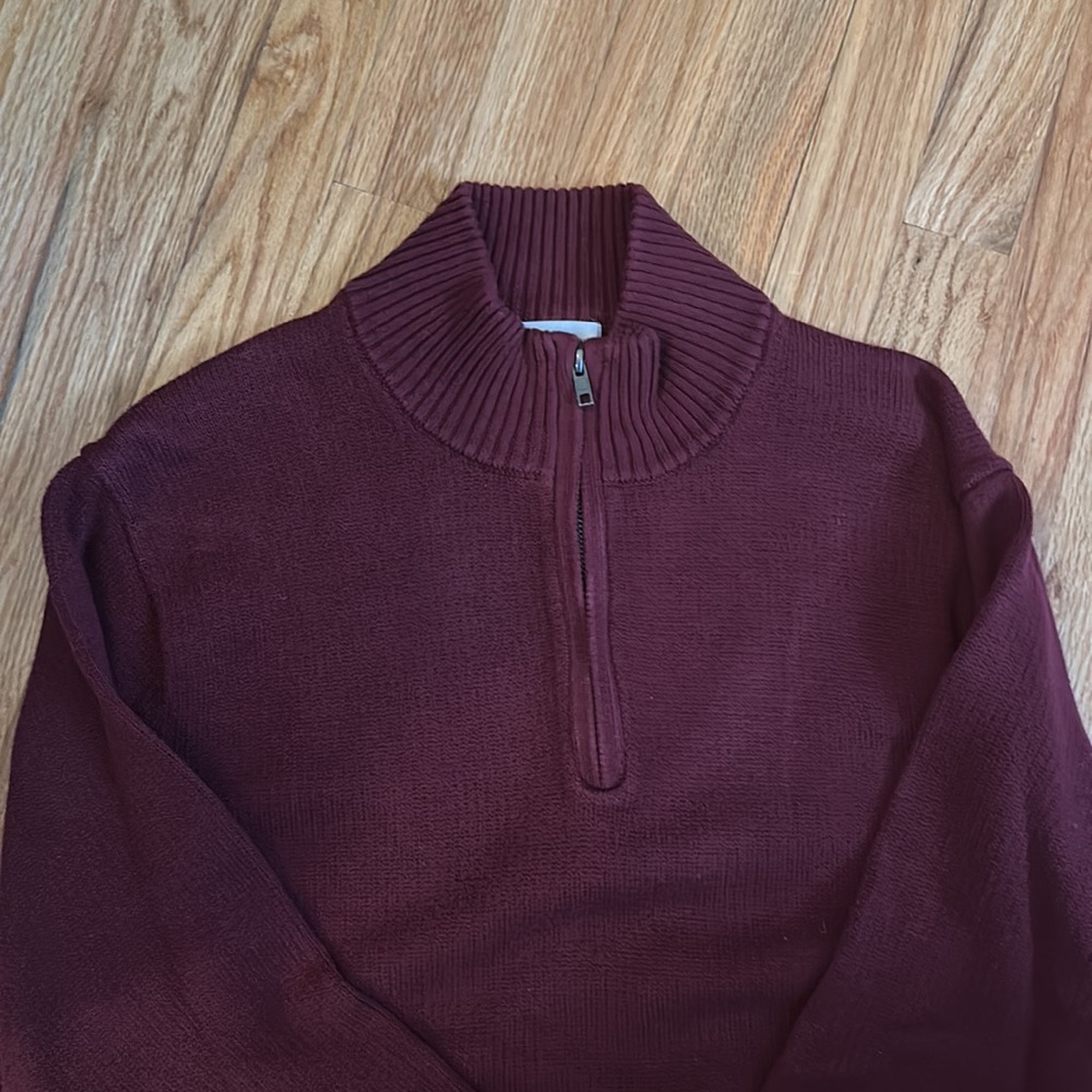 Super Soft Deep Red/Burgundy Pullover Sweater - image 2